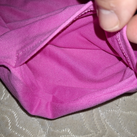 A Secret Treasures pink sleep shirt in a size L/XL with 2 pockets on front. - Picture 5 of 5